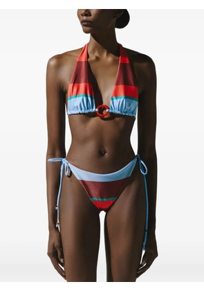 Baobab Rio striped tie-side bikini bottoms - Blue