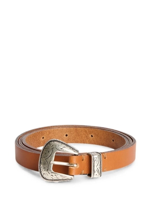 Cmmn Swdn Glock Western leather belt - Brown