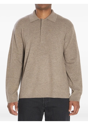 Lisa Yang Emil cashmere polo shirt - Neutrals
