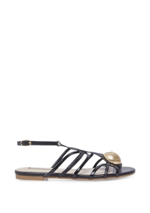 LIU JO logo-plaque caged sandals - Black