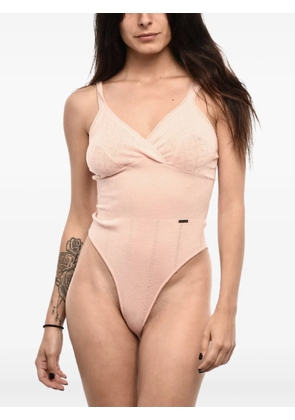 DSQUARED2 pointelle-knit sleeveless bodysuit - Pink