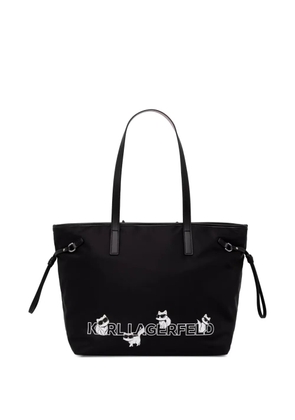 Karl Lagerfeld logo-print tote bag - Black