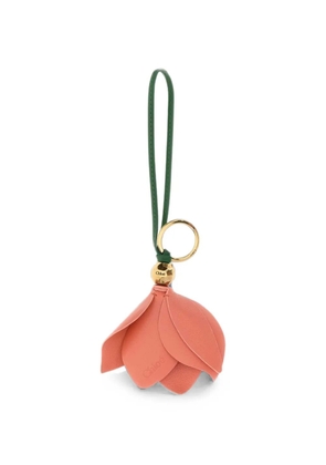 Chloé Symbols Tulip leather bag charm - Orange