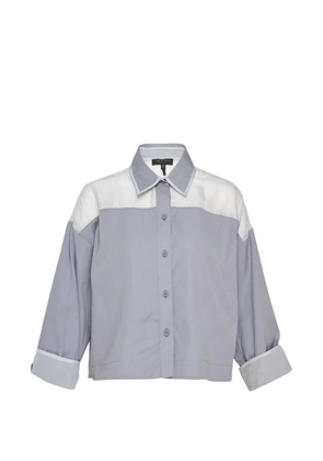 rag & bone Elly panelled long-sleeve shirt - Grey