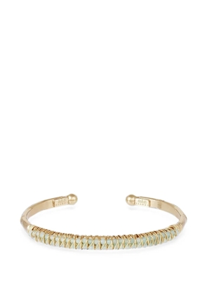 Gas Bijoux Lyre pearl-embellished bangle bracelet - Gold