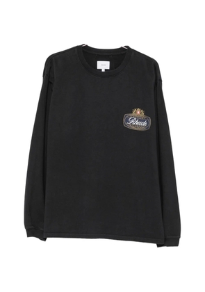 RHUDE logo-print long-sleeve T-shirt - Black