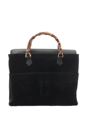 Gucci Pre-Owned 20th Century Bamboo Suede satchel - Black
