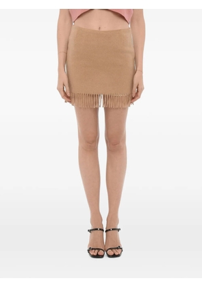 The Garment fringed-trim skirt - Neutrals