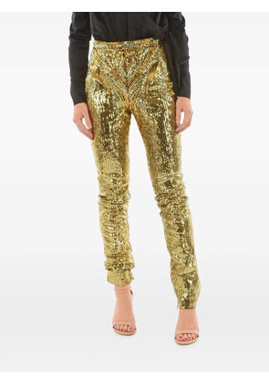 Philipp Plein sequin-embellished trousers - Gold
