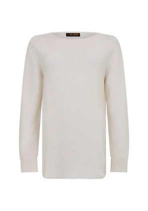 Moorer ribbed-knit sweater - White