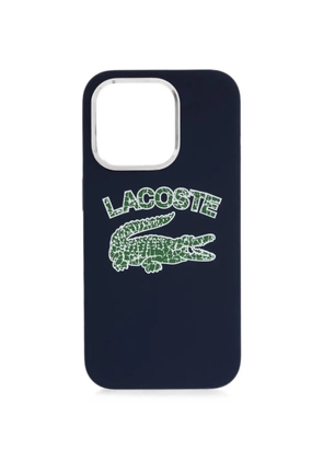 Lacoste logo-print iPhone 15 case - Blue