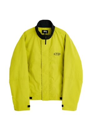 Stüssy MX logo-print high-neck jacket - Yellow