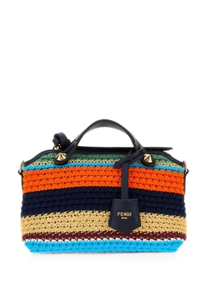 FENDI By The Way striped crochet tote bag - Orange