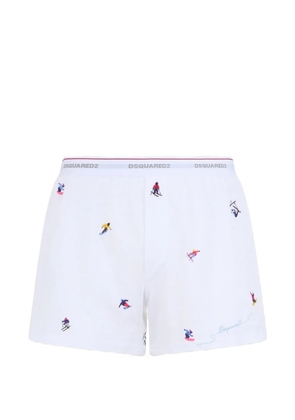 DSQUARED2 Snowy Dream cotton boxers - White