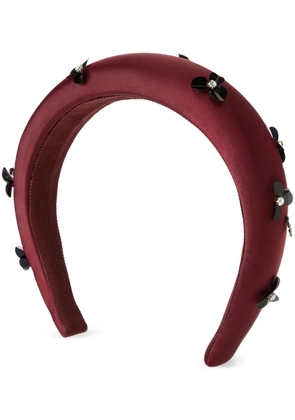 Maison Michel Miwa 3D sequin-embellished headband - Red
