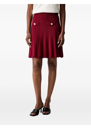 GUESS USA button-detail mini skirt - Red