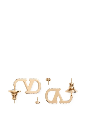 Valentino Garavani VLogo Signature crystal-embellished earrings - Gold