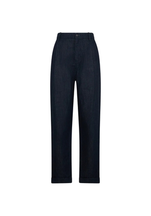 Moorer high-waisted Karela jeans - Blue