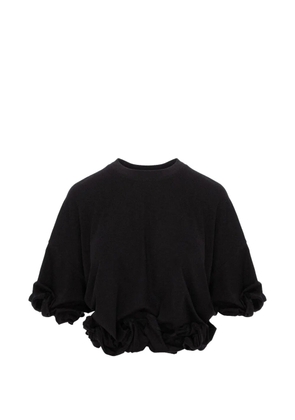 Seen Users Twombly Bloom ruffled T-shirt - Black