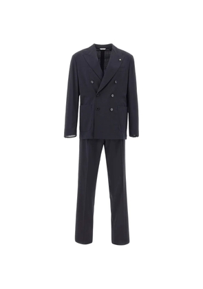 Manuel Ritz double-breasted peak-lapel suit - Blue