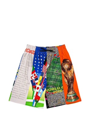 Pleasures World Cup graphic-print shorts - Grey