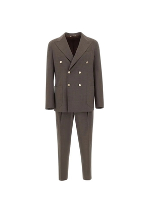 Briglia 1949 Taurasi double-breasted suit - Brown