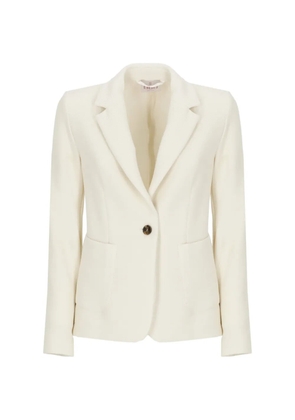 EMME waffle-effect single-breasted blazer - Neutrals