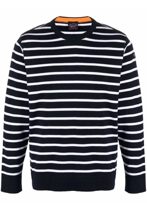 Paul & Shark striped fine-knit jumper - Blue