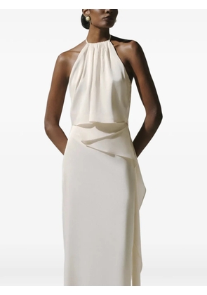 Baobab Lorena halterneck ruched blouse - White