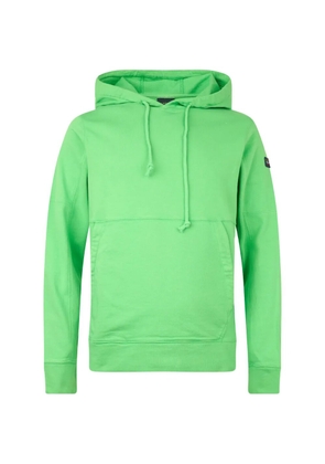 Paul & Shark logo-patch cotton hoodie - Green