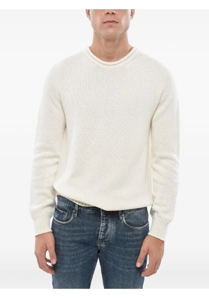 Malo crew-neck sweater - White