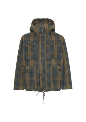 Henrik Vibskov Field tartan jacket - Brown