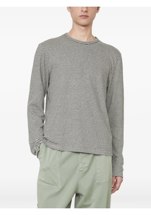 Officine Generale horizontal-stripe long-sleeve T-shirt - White
