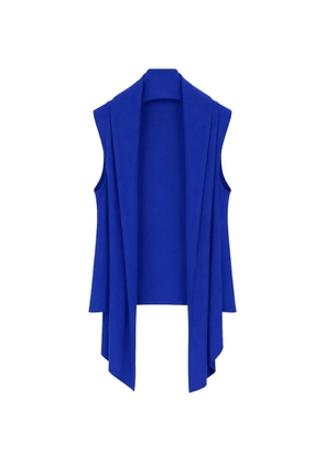 Alberta Ferretti draped open-front top - Blue