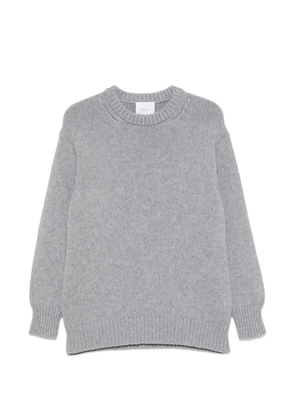 Malo ribbed-knit crew-neck sweater - Grey