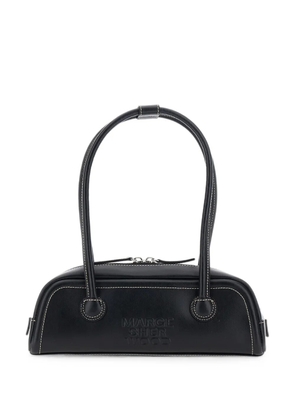 Marge Sherwood mini contrast-stitch leather shoulder bag - Black