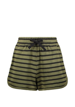 RED Valentino striped drawstring shorts - Green
