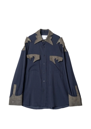 Yoshiokubo Drift Flap shirt - Blue