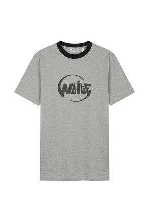 Off-White graphic-print ringer T-shirt - Grey