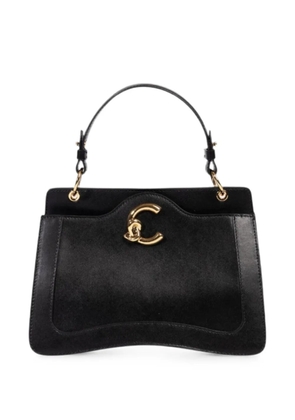 Coccinelle logo-plaque leather tote bag - Black