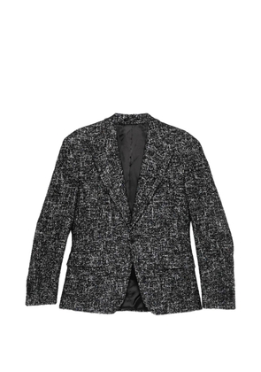 Karl Lagerfeld glitter-effect tweed blazer - Black