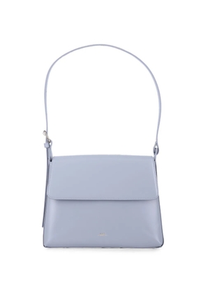 A.P.C. Virginie logo-print leather tote bag - Blue