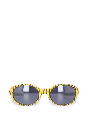 Oakley tiger-print oval-frame sunglasses - Yellow