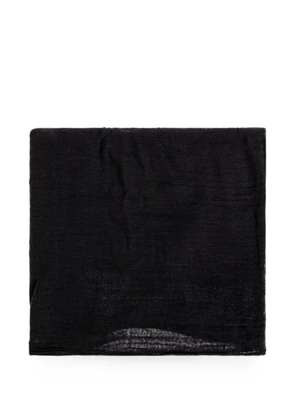 Rick Owens raw-edge scarf - Black