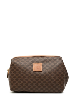 Celine Pre-Owned 20th Century Macadam Coated Canvas pouch - Brown