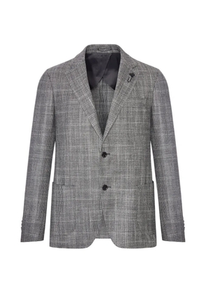 Lardini Prince of Wales check blazer - Grey