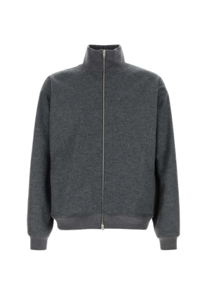 Jil Sander high-neck zip-up jacket - Grey