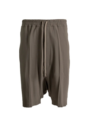 Rick Owens drop-crotch drawstring shorts - Grey