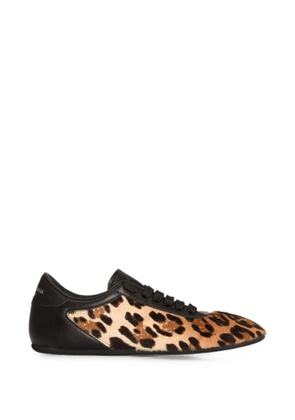 Dolce & Gabbana leo pony-hair ballet sneakers - Neutrals