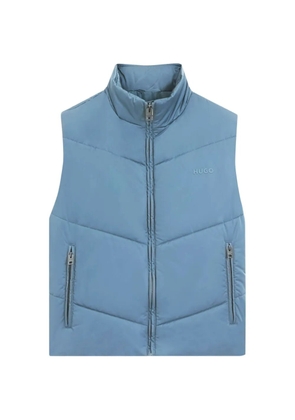 HUGO quilted high-neck gilet - Blue